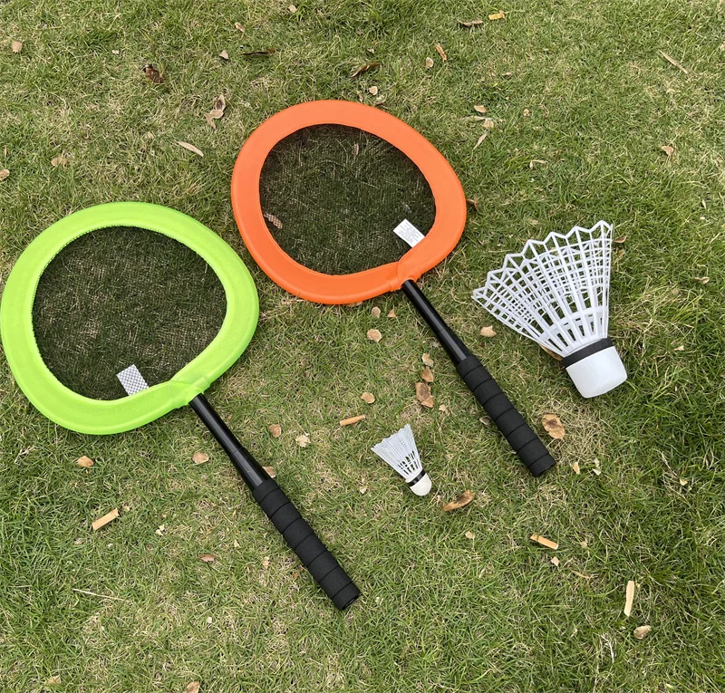 Summer game Colorful sport Game Play Set Outdoor toy tennis Super big size badminton beach paddles racket for kids net Package