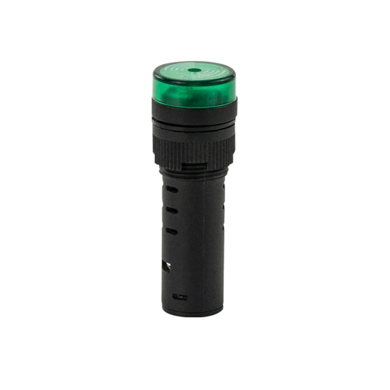  AD16-16SM 16 мм 12V 24V 110V 220V вспышка световой сигнал красный предупреждающий зуммер звуковой тревоги пластиковый индикатор зеленый