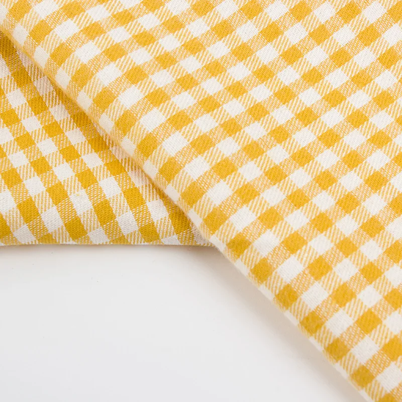 Check cotton stripe fabric yarn dyed cotton / polyester / cotton / TC / CVC plaid fabric for clothing surplus