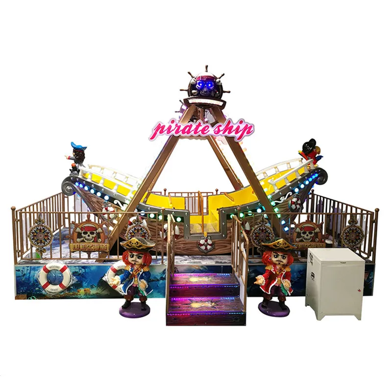 Playground Boating Boats Mini Amusement Park Cars CE Certificate 3D Embroidery 1 Set Fairground Wooden Ride Outdoor Kids CN;HEN