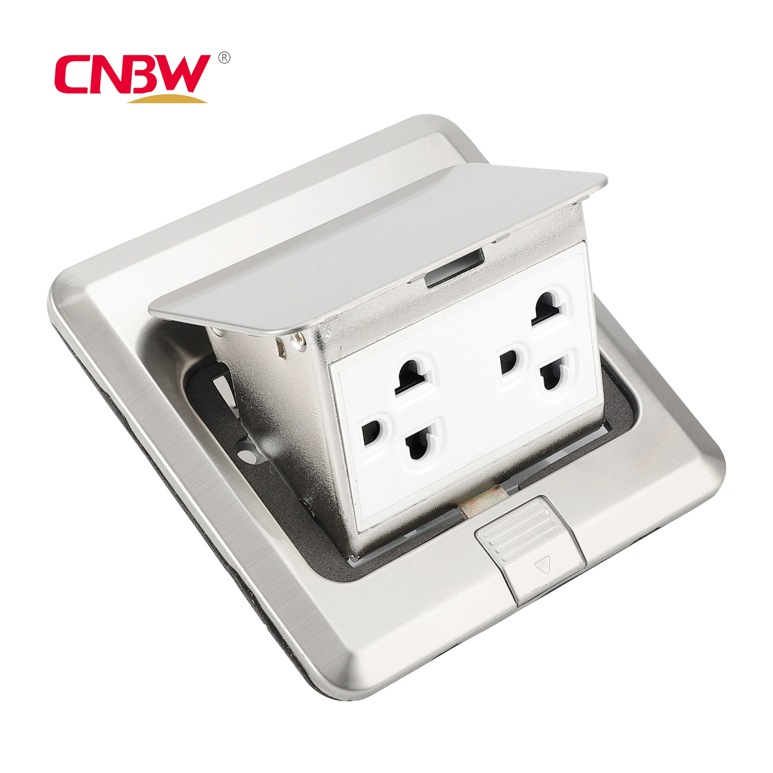 American standard stainless floor receptacle outlet box us type 20A stainless steel floor receptacle