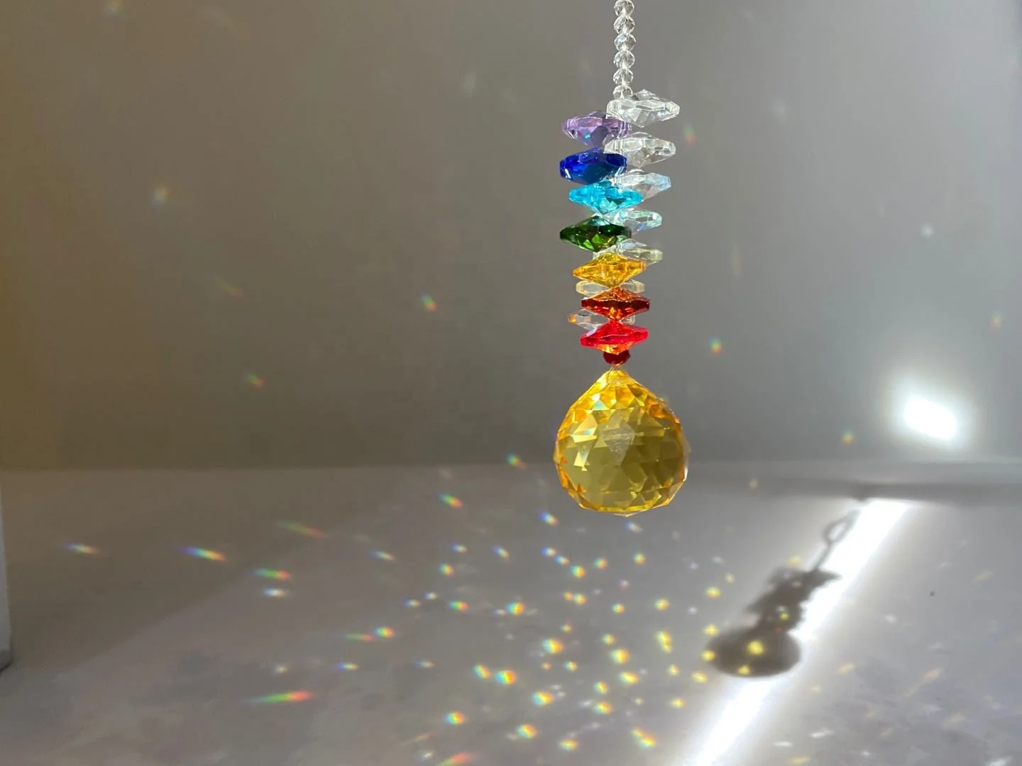 
Amazon Best sellerWindow decor hanging K9 Crystal Rainbow Maker Suncatcher Prism 