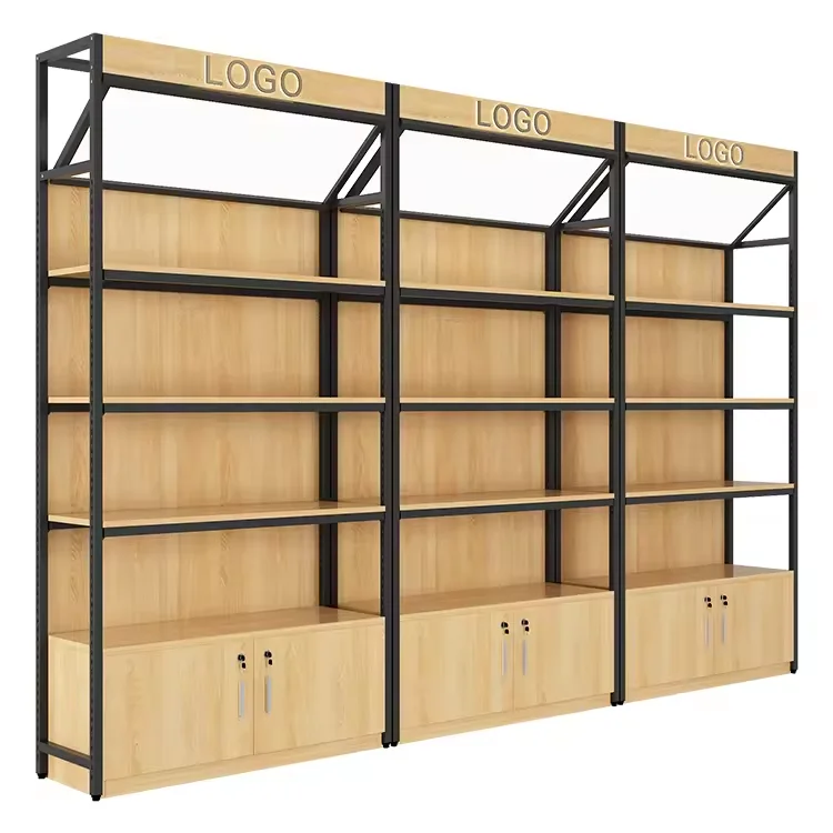 Heavy Duty Metal Wood Storage Shelving Racks / Shelving Unit / Cheap Goods Shelf