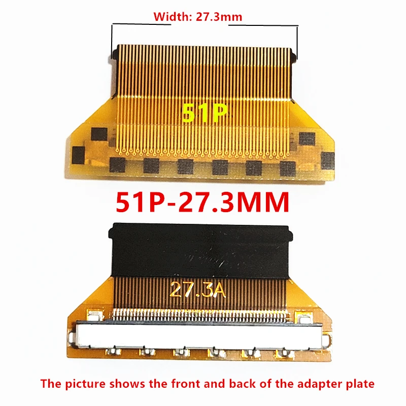 FIX 30P to FPC 30P/51P 0.5mm/1.0mm flexible cable interface adapter LCD LED LVDS Cable to FPC FFC adapter board TV plate