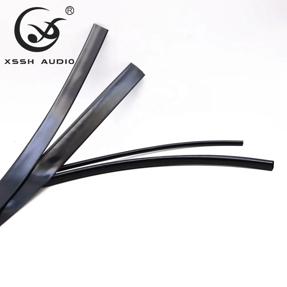 Термоусадочная трубка YIVO XSSH, термоусадочная трубка из ПВХ, с индивидуальным принтом кода, яркий черный цвет, измеритель объема