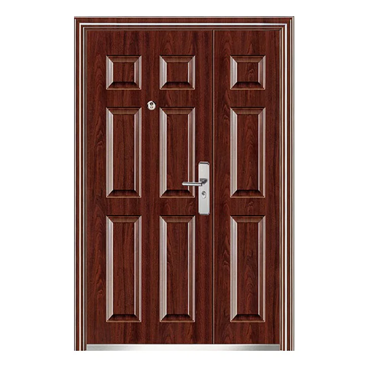 High Quality and Low Price  Entrance Front Steel Security Door Modern Residential