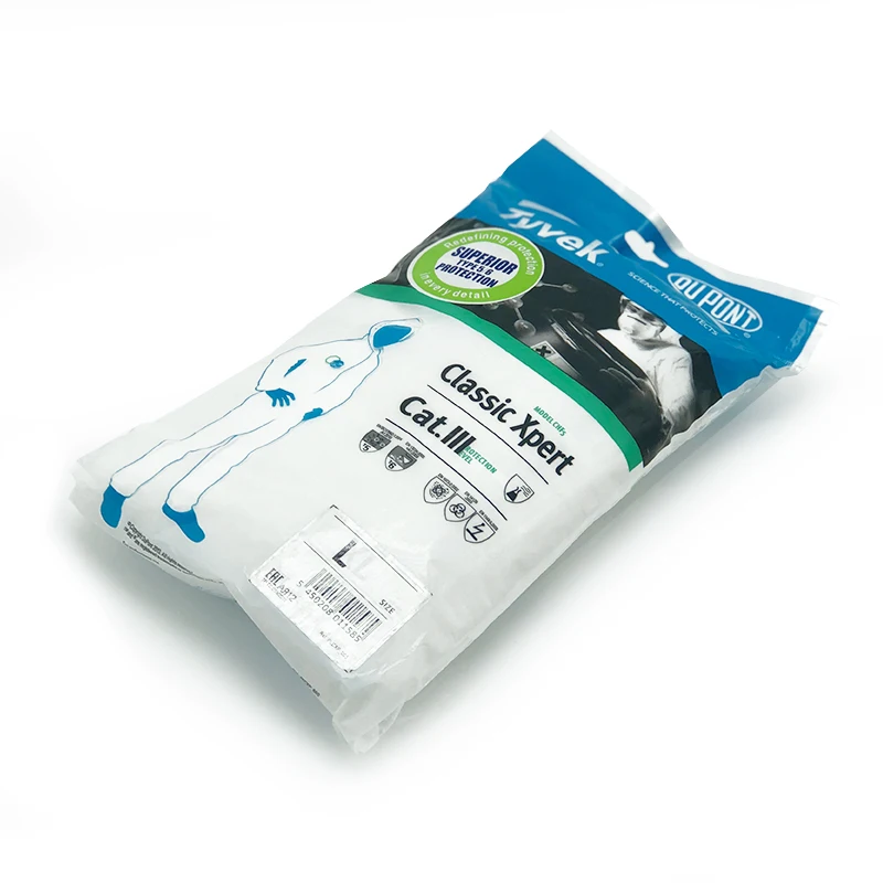 Cheap dupont fabric wholesale disposable hazmat suit sms ppe set disposable coveralls AAMI ppe gowns