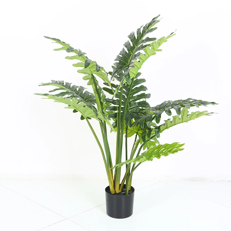 Spring Taro Philodendron Selloum Plants artificial standing indoor plant