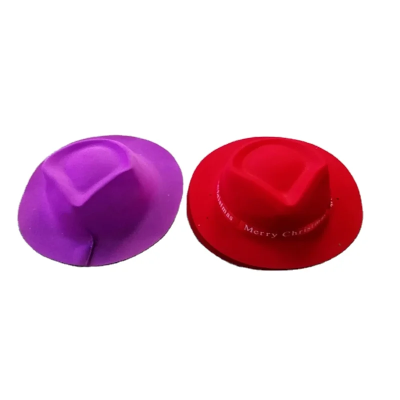 Cheap Novelty Hats Neon Colors Plastic Party Hats Gangster Mafia Style for Neon Party