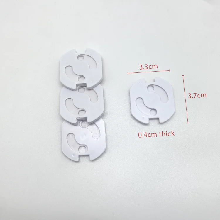 Baby Safety Socket Cover Child Baby Proofing Electric Plug Covers White Baby Proofing Outlet Covers with Hidden Pull Handle