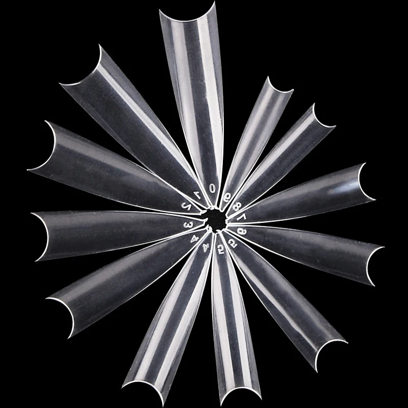 
600pcs/bag long stilleto nail tips DIY Vicovi stiletto nail tips clear display xxl stiletto tips Nature Clear False Nails 