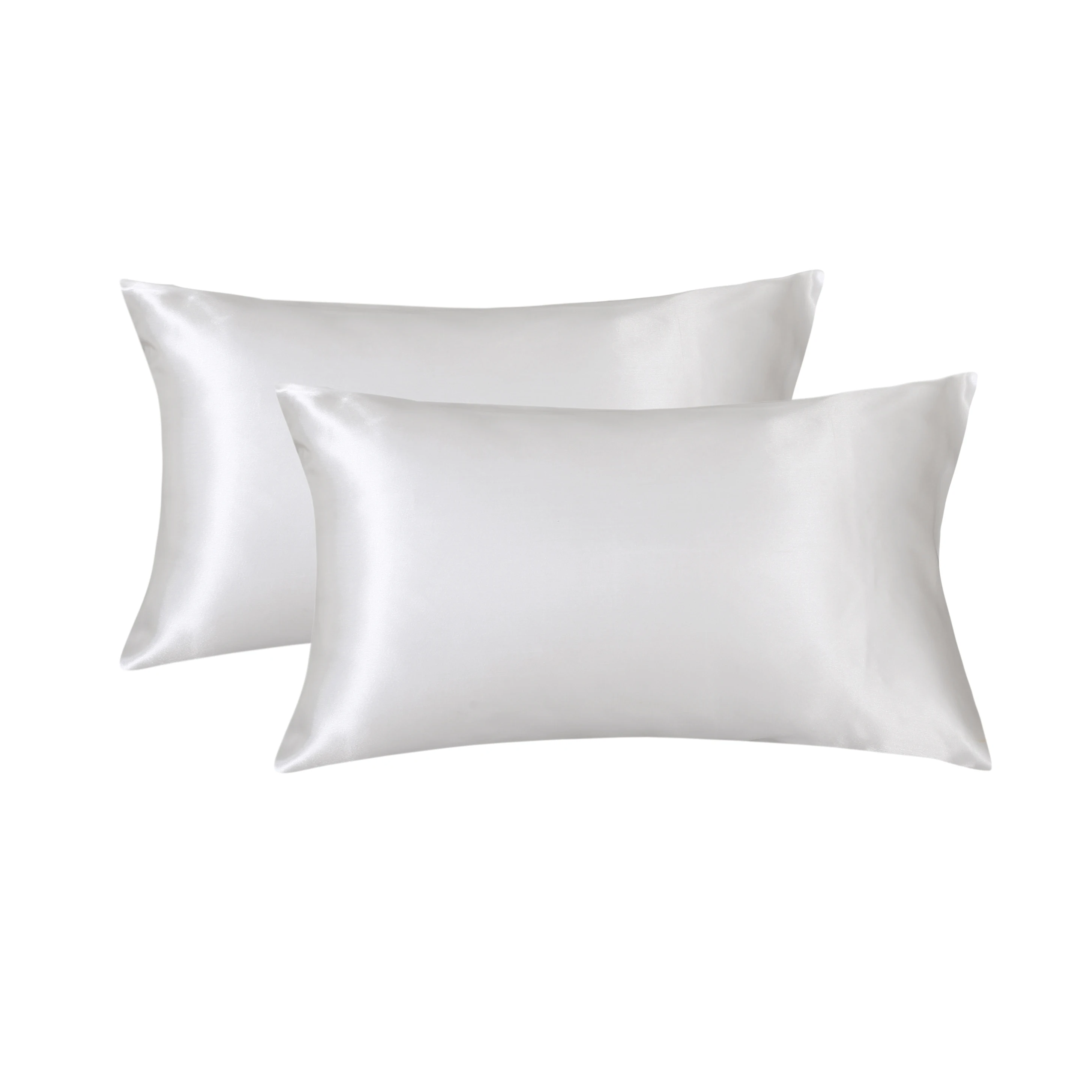 Wholesale Custom Satin Silk Pillowcase for Hair and Skin 100% Polyester Black Silk Satin Pillow Case