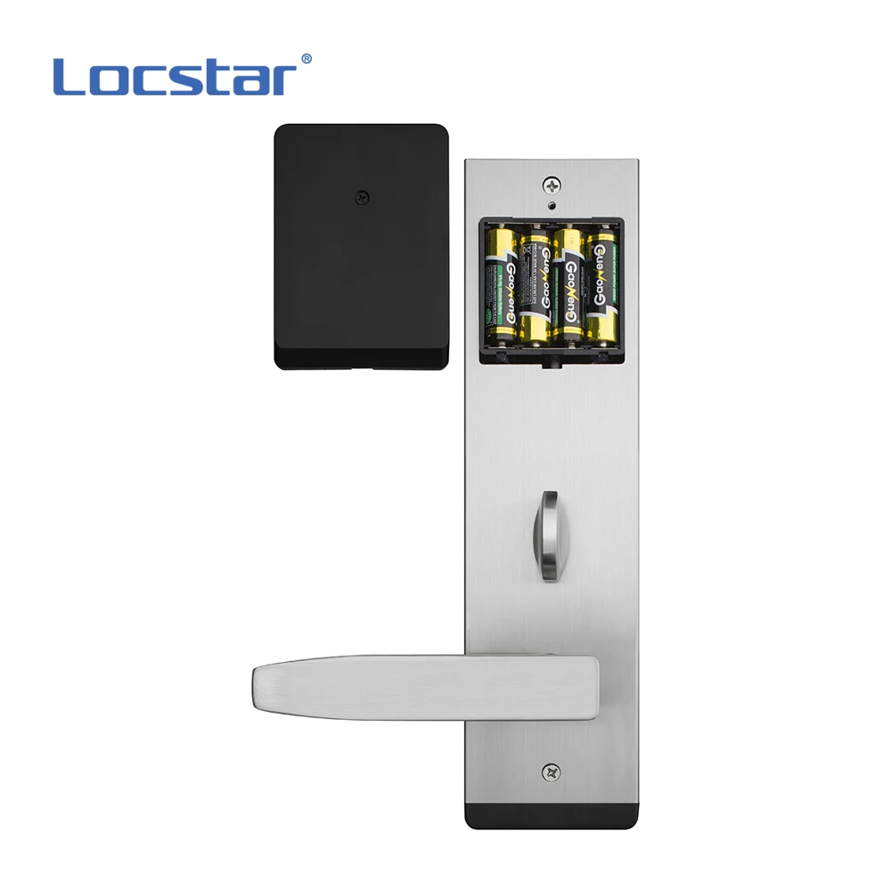 Locstar Security Waterproof Low voltage alarm Locks Key Card Rfid Locking SAAS System Hotel Door Lock