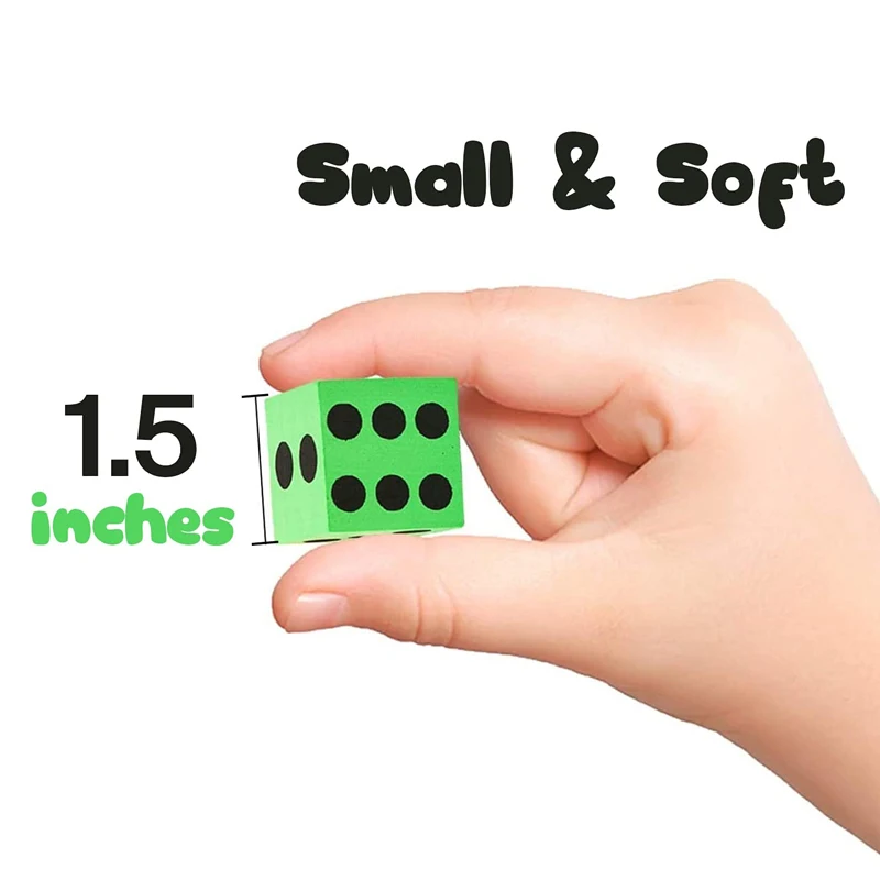 Manufactory Hot Selling Custom Colorful Rubber Polyhedral Large Size 10 Cm Soft Eva Foam Number Game Dice