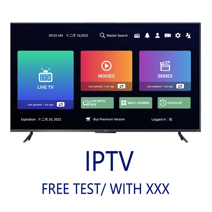 IPTV  Panel Prueba gratuita de 24 horas No Buffering Suscripcion IPTV M3 u IPTV 12 Months