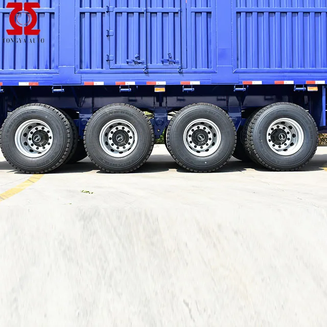 TONGYA Side Wall Open Truck Cargo transport Fence Semi Trailer