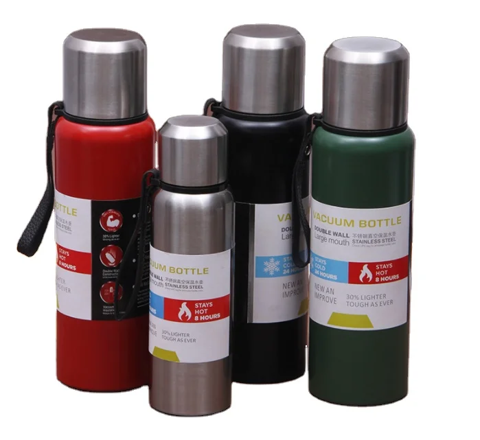 500/750/1000/1500 мл русский уличный термос бутылка портативная большая емкость Изолированная чашка в Военном Стиле вакуумная колба