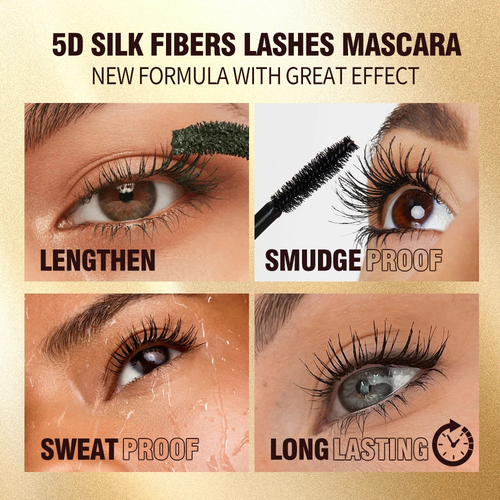 Eyelash  private label  waterproof mascara facial vegan mascara volume 4d color Lasting