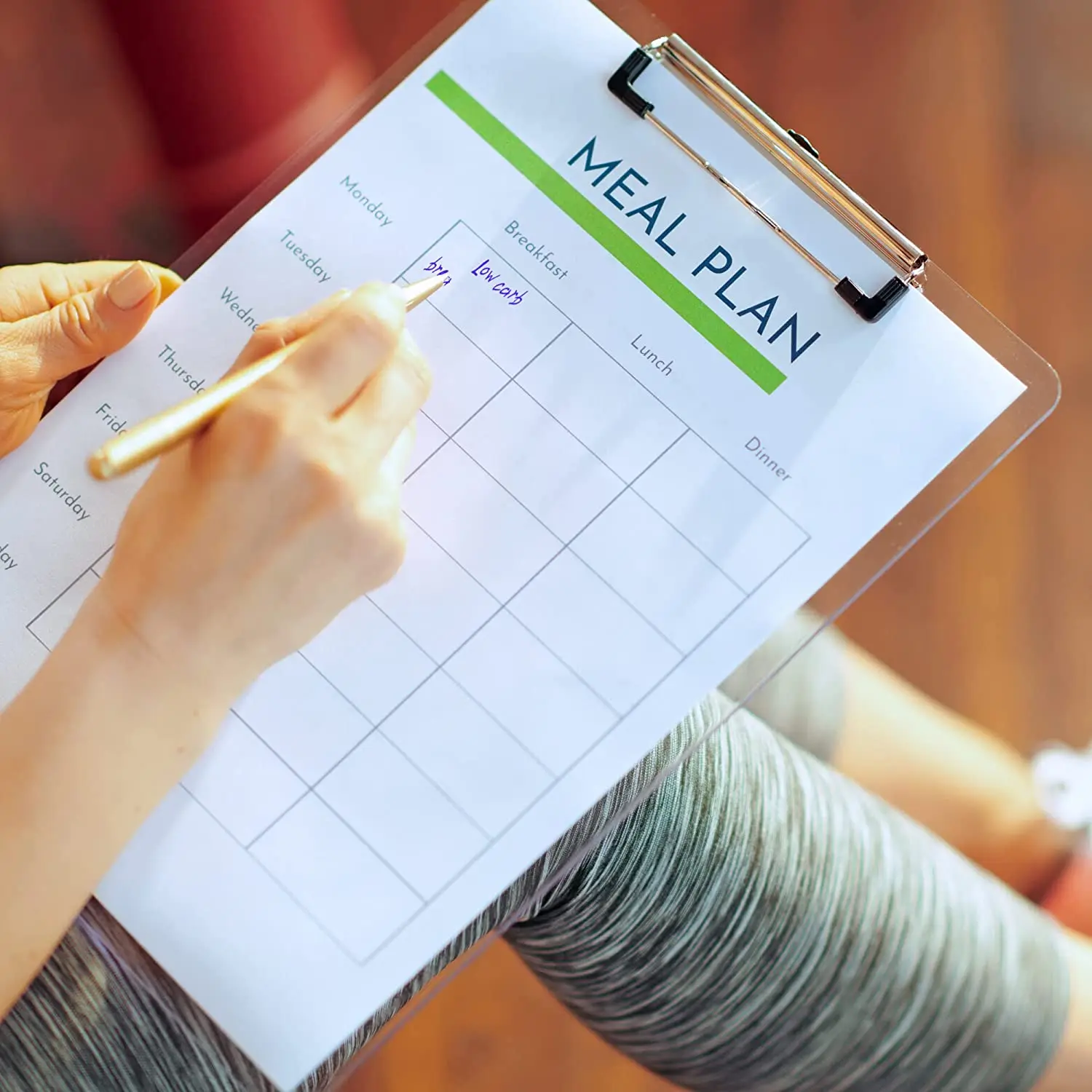 China Supplier Custom Size Acrylic Clipboard Print Pattern Acrylic Clipboard With Metal Clip