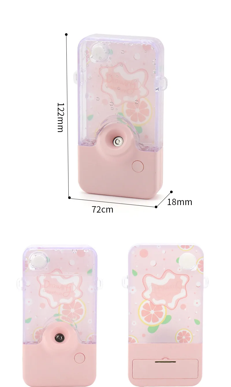 60ml tank New neck water refill device usb charging small portable hanging spray water desktop humidifier