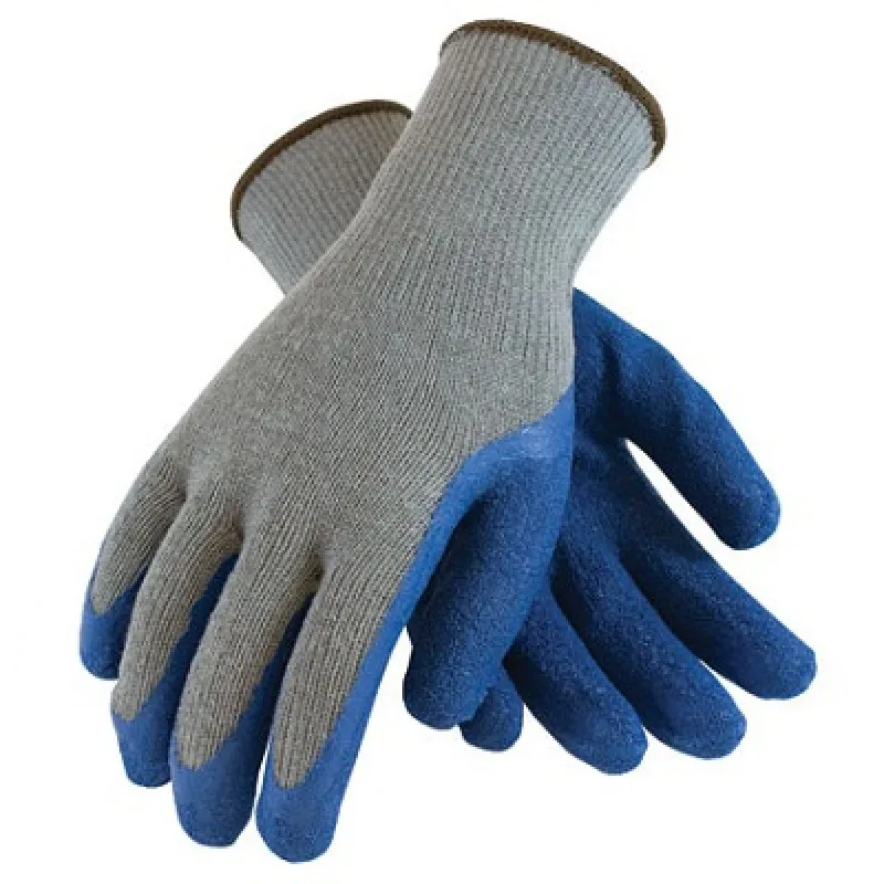 
Latex coated cotton work gloves rubber coated cotton glove 