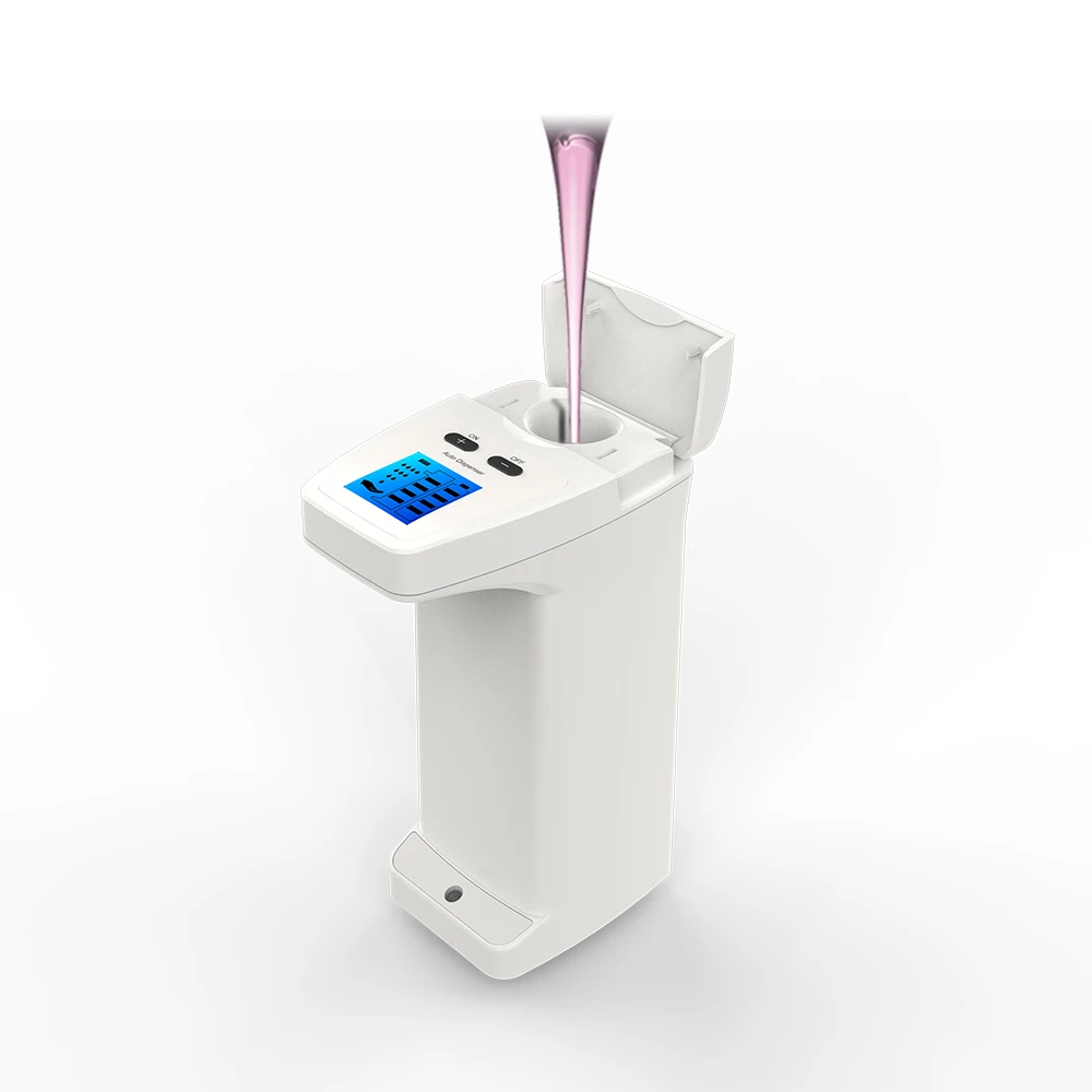 Intelligent plastic hand sensor non-contact dish type automatic soap dispenser for hotel bathrooms and kitchens