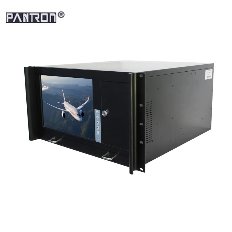 
 Стимулирование сбыта 19 дюймов 6U держателя шкафа промышленная рабочая станция с ЖК-дисплеем и 88 клавиатура прочный компьютер  