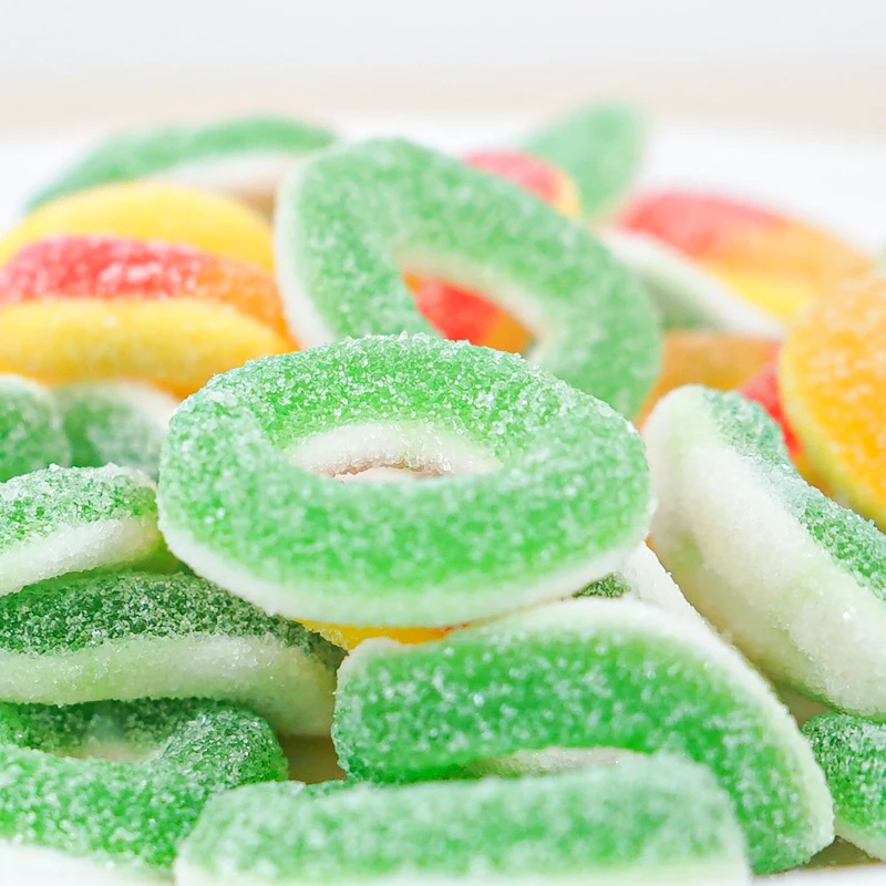 Wholesale Bulk Donut Shaped Sour Gummy Candy Dulces Gummy Candy