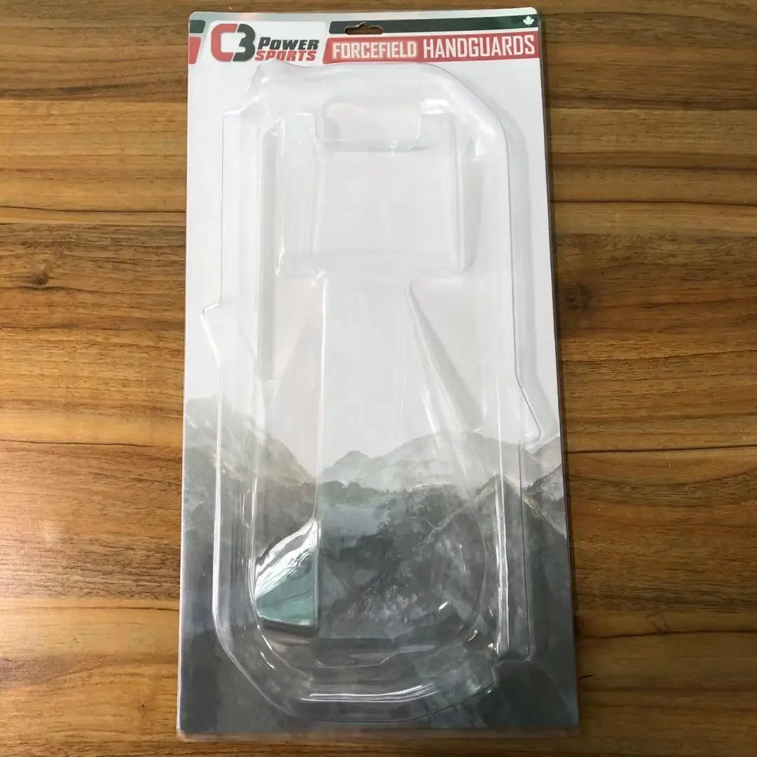 Customized Disposable Clear Plastic Clamshell Edgefold Slide Blister Packaging Recyclable and Embossed for Tools