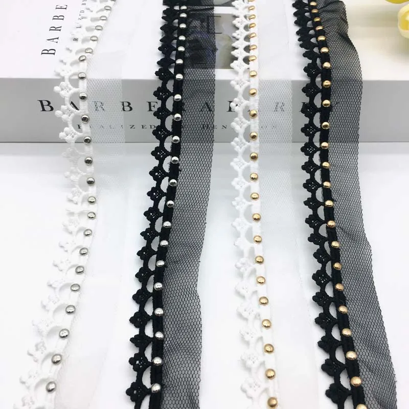 Wholesale Polyester Bead Trimming Design Lace Trims