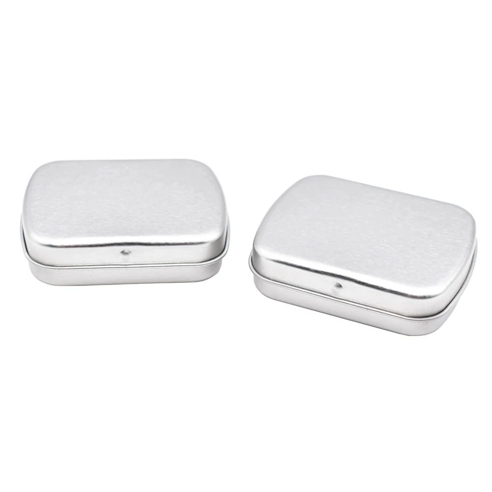 Шарнирная маленькая металлическая жестяная коробка для мятных конфет от производителя