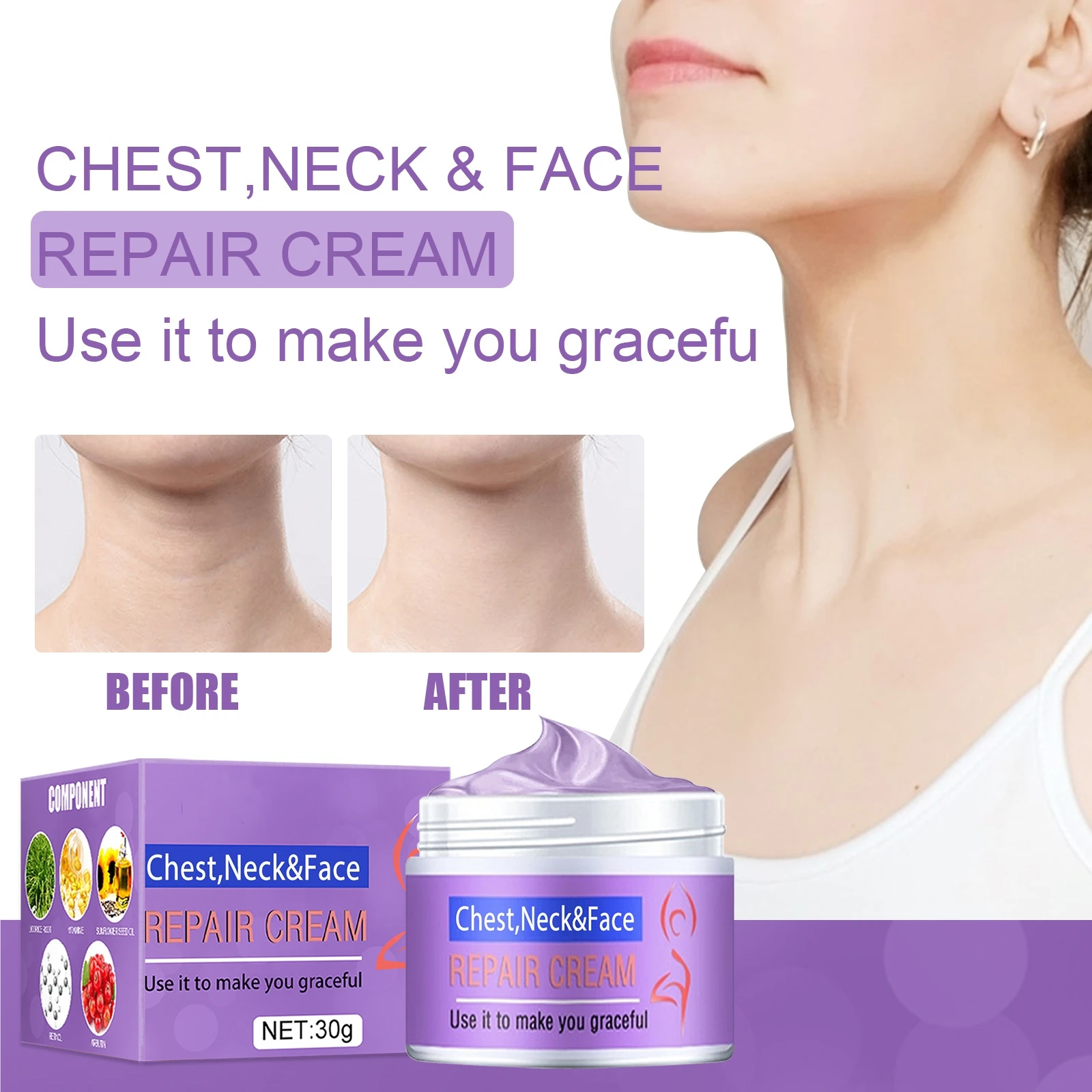 2022 Anti Wrinkle Essence Whitening Firming Cream Anti Aging Cream for Chest Neck and Face ready to ship
