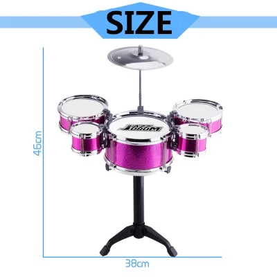 
New product kids play toys hand drum musical instrument kids tambourine jazz drum set toy 