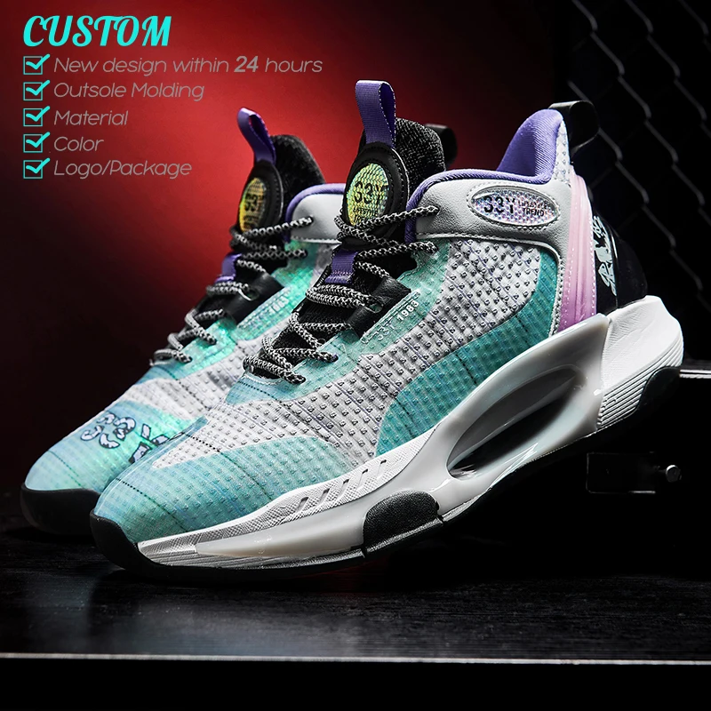 Manufacture Basketball Black Professional Us Sneakers New Originals Retro High Top Basketball Shoes