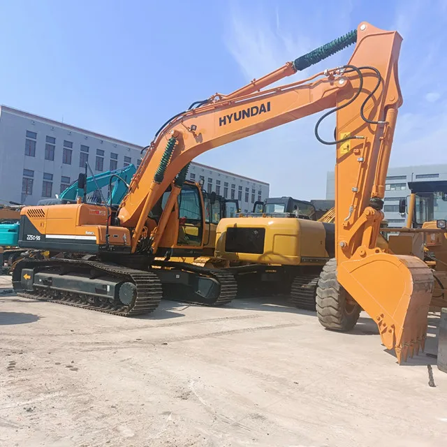 Быстрая доставка Подержанные экскаваторы корейские Оригинальные Hyundai 225C-9S 25 T большое механическое оборудование использованные 220C-9S
