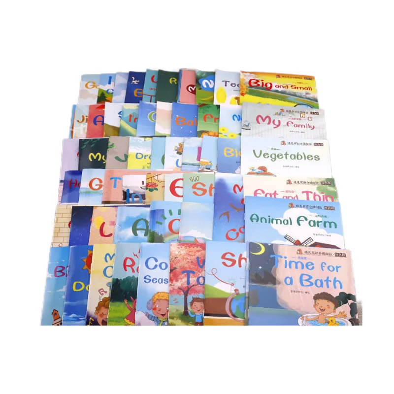 F000 60 Volumes Early Childhood English Storybook Graded Reader Picture Storybook Enlightenment Early Learning Storybook