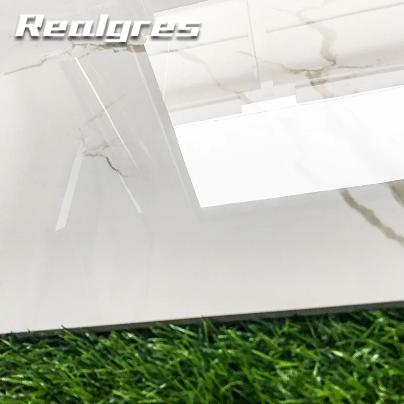 60x60 Sparkle Polished Porcelain Marble White Granite Vinyl Tile Flooring