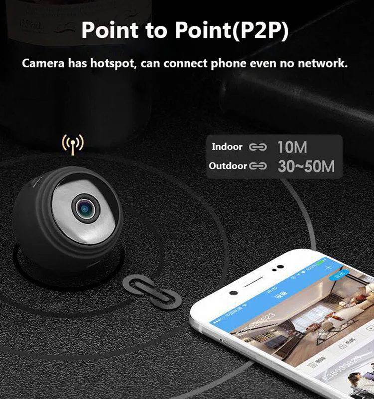 Night Vision IP Cameras 1080p Nanny Surveillance Security Cam A9 Wifi Wireless Mini Camera Seguridad Camara De Vigilancia Espias