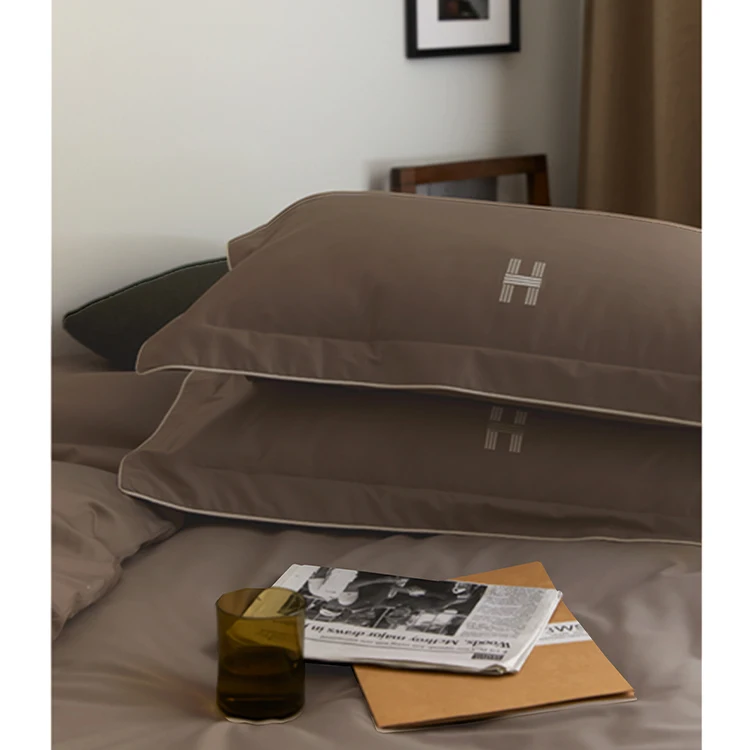 Luxury Wholesale 300 Thread Count Percale Twin Queen King Size Bed Linen Sheet Set 100% Organic Cotton Bedding Set