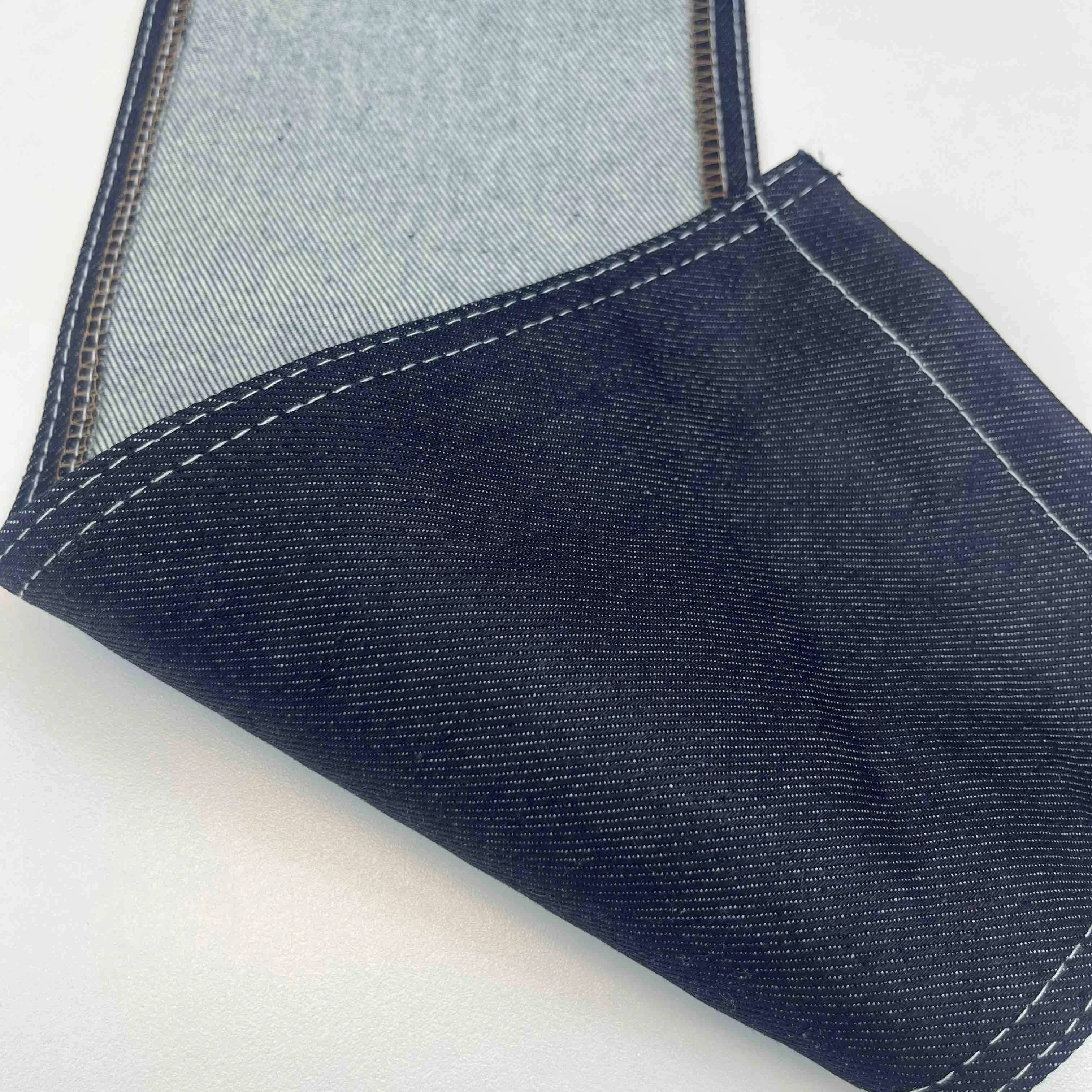 Non-Stretch Siro 11 oz Denim Fabric Blue And Black Color For Denim Jacket And Fabric