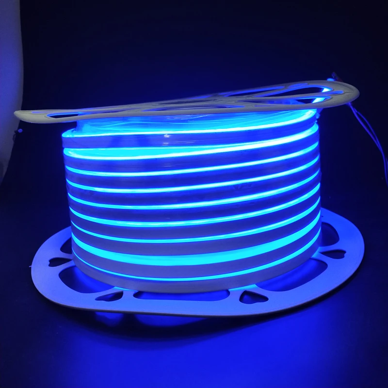 Waterproof IP65  2.5cm/cut Blue  neon light 6x12 12v neon flex LED neon strip Rope Light