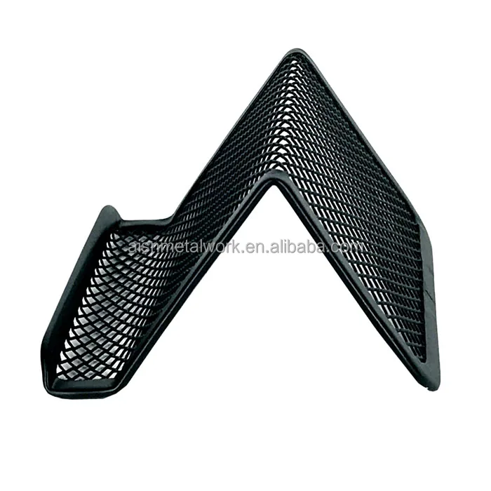 Black Metal Mesh Desktop Business Card Holders