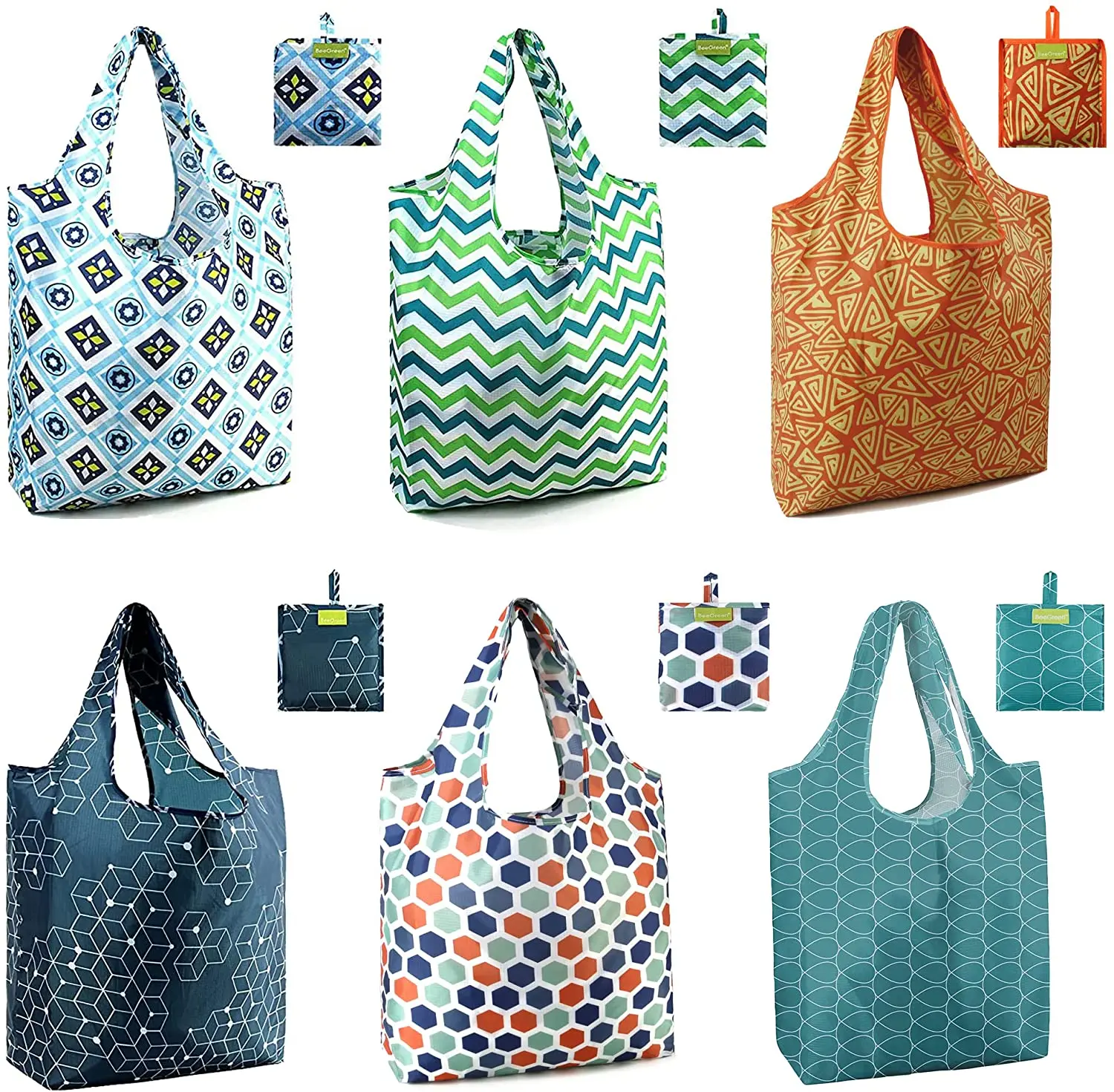 RPET Top Quality 2024 Hot Sale Large Capacity durable solid color Fashion classic style polyester shopping bag