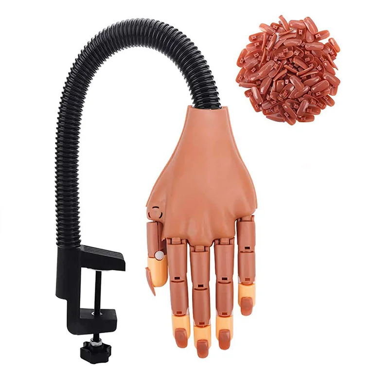 Foreign trade hot sale movable joint nail practice prosthetic hand bendable hand model