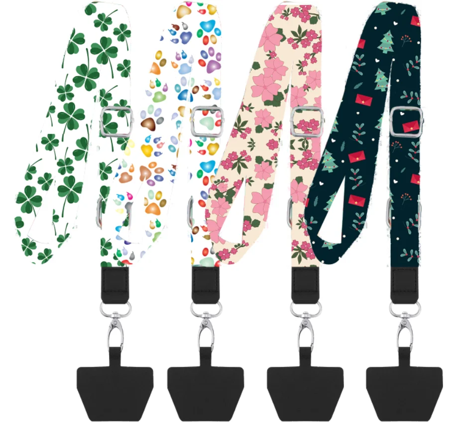 BSBH Factory Price ID Phone Crossbody  Keychain Lanyard With Custom Print For Worker Daily Adjustable Neck Strap Wrist Lanyards