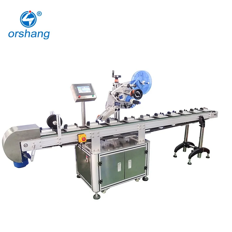 Automatic horizontal way injection labeling machine label applicator with printer