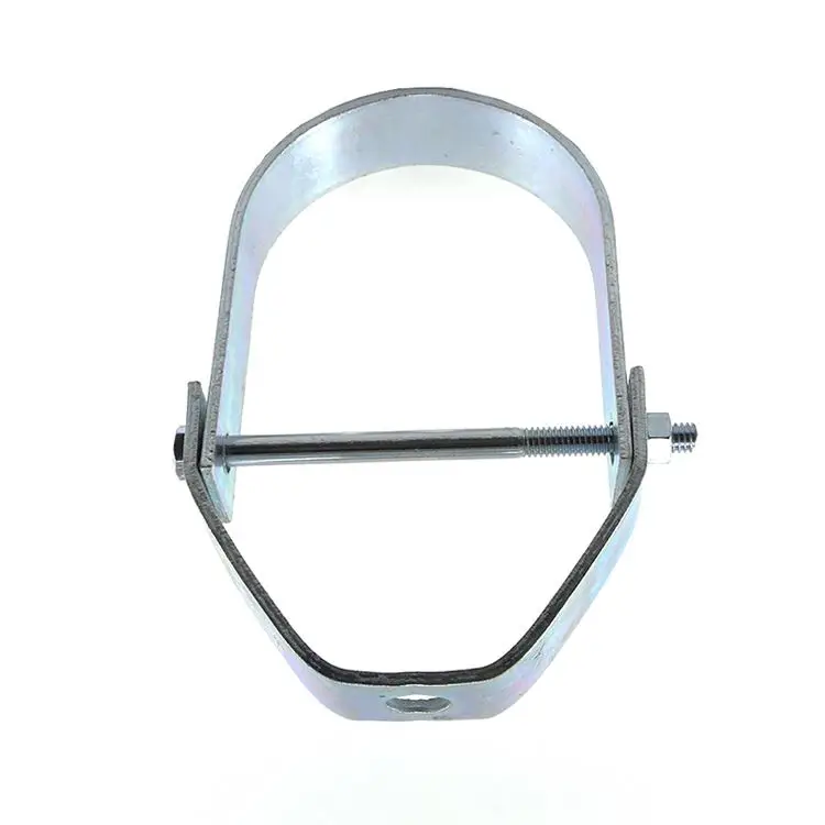 Factory Wholesale Steel Conduit Pipe Clamp Metal HDG Custom 3-1/2' Clevis Hanger