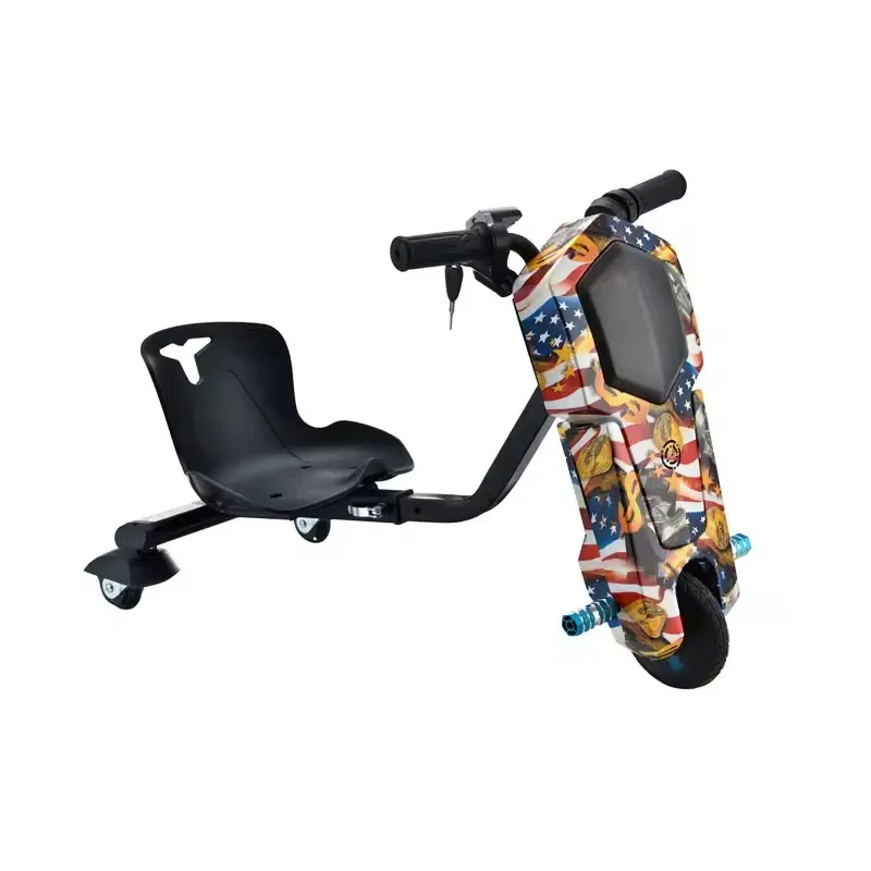 middle size Factory Cheap OEM Length Adjusted Adults 3 wheel electric 360 drifting scooter drift trike kart