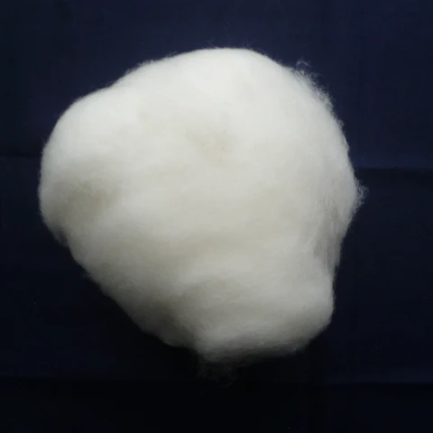 Natural White Dehaired and Carded Chinese Sheep Wool Price used for Spinning  yarn