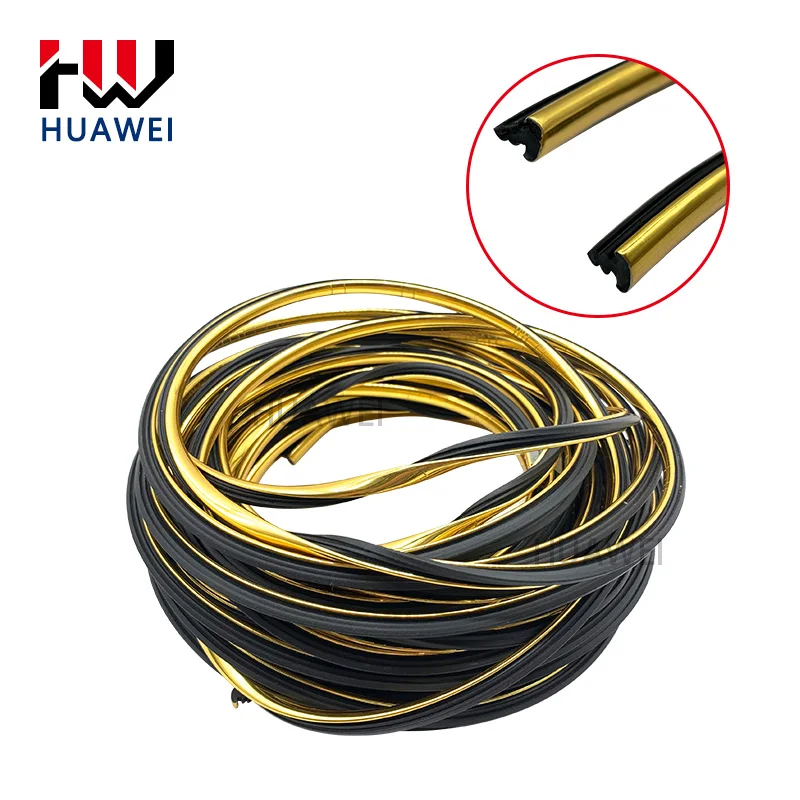 HUAWEI Furniture PVC Sofa Plastic Trim Strips Decorative Strip Edge Banding T/P Shape Decoration Adhesive Tape for Bedroom/Car